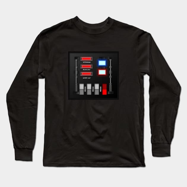 Chest Vader Long Sleeve T-Shirt by nickbeta